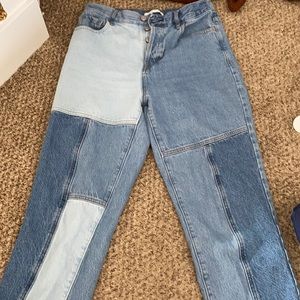 Pac sun color block jeans
